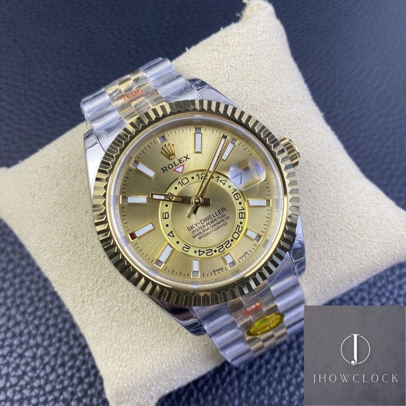 Fábrica Noob - Rolex Sky Dweller M326933-0001 Mostrador Champagne