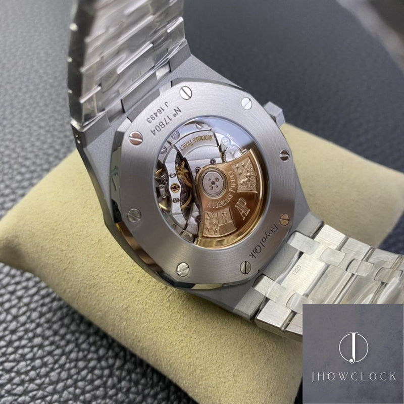 Fábrica APS - Audemars Piguet Royal Oak 15400ST.OO.1220ST.02 Mostrador Branco Prateado