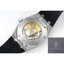 Fábrica APS - Audemars Piguet Royal Oak 15400 Pulseira de borracha com mostrador branco