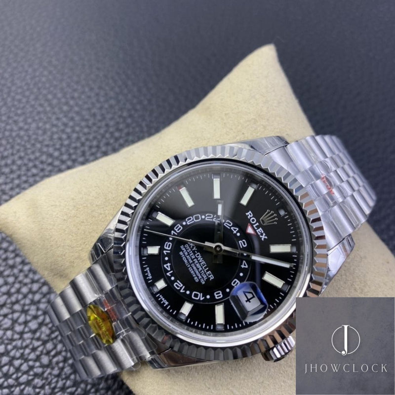 Fábrica Noob - Rolex Sky Dweller M326934-0006 Mostrador Preto Gloss