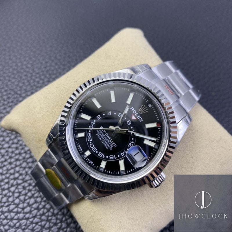 Fábrica Noob - Rolex Sky Dweller M326934-0005 Mostrador Preto Gloss
