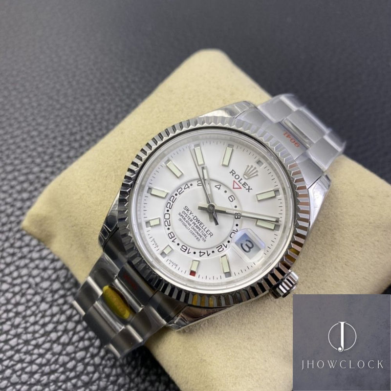Fábrica Noob - Rolex Sky Dweller M326934-0001 Mostrador Branco
