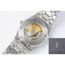 Fábrica APS - Audemars Piguet Royal Oak 15400ST. OO.1220ST.04 Mostrador de rutênio cinza
