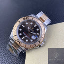 Clean Factory Rolex Yacht Master M126621-0001 Mostrador marrom Ouro Rosa Tamanho 40mm