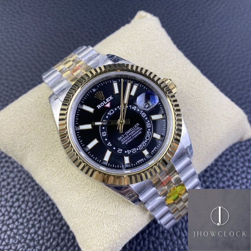 Fábrica Noob - Rolex Sky Dweller M326933-0005 Mostrador Preto Gloss