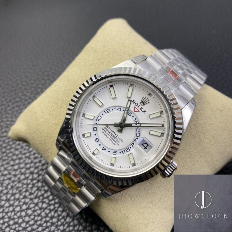 Fábrica Noob - Rolex Sky Dweller M326934-0002 Mostrador Branco