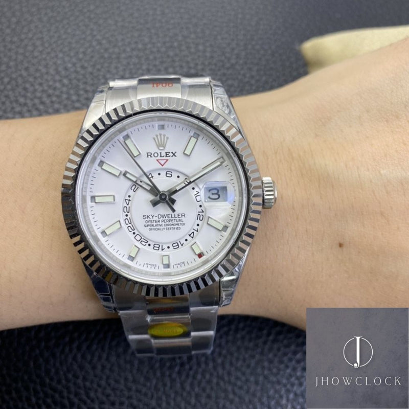 Fábrica Noob - Rolex Sky Dweller M326934-0001 Mostrador Branco