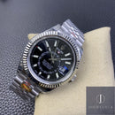 Fábrica Noob - Rolex Sky Dweller M326934-0006 Mostrador Preto Gloss