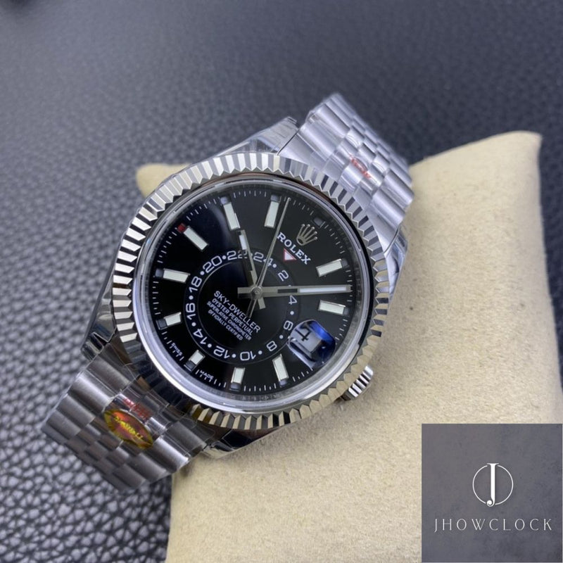 Fábrica Noob - Rolex Sky Dweller M326934-0006 Mostrador Preto Gloss