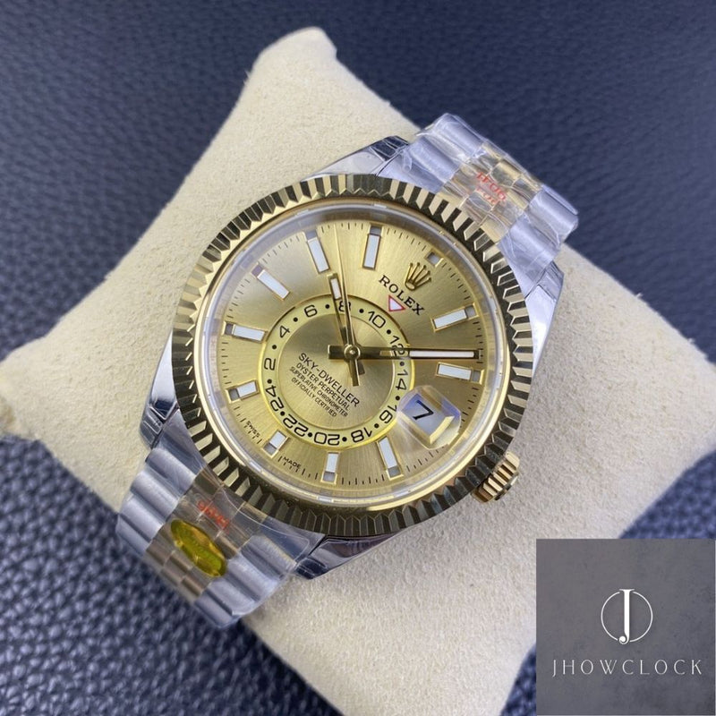 Fábrica Noob - Rolex Sky Dweller M326933-0001 Mostrador Champagne