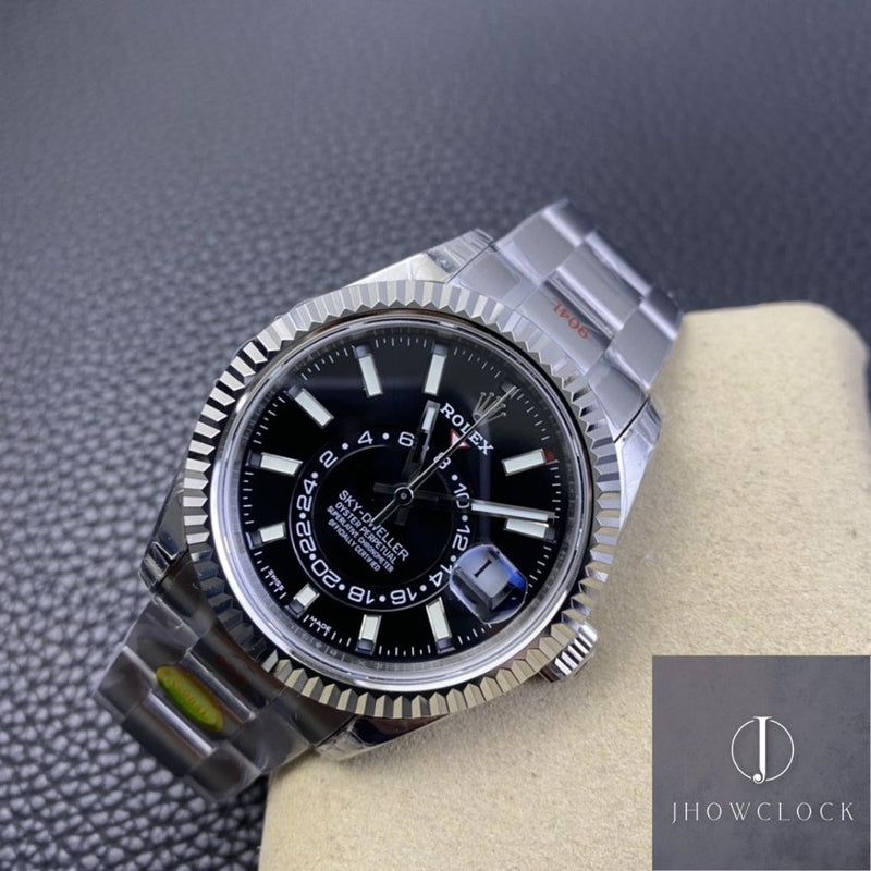 Fábrica Noob - Rolex Sky Dweller M326934-0005 Mostrador Preto Gloss