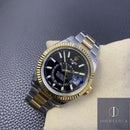 Fábrica Noob - Rolex Sky Dweller M326933-0002 Mostrador Preto Gloss