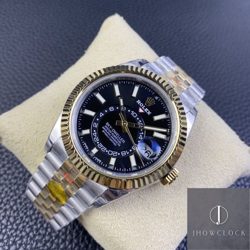 Fábrica Noob - Rolex Sky Dweller M326933-0005 Mostrador Preto Gloss