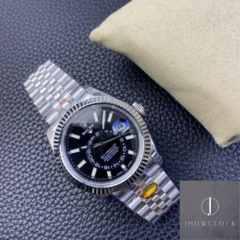Fábrica Noob - Rolex Sky Dweller M326934-0006 Mostrador Preto Gloss