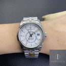 Fábrica Noob - Rolex Sky Dweller M326934-0002 Mostrador Branco