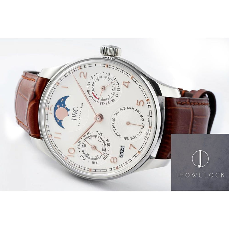 Fábrica APS - IWC Portugieser Perpetual Calendar IW503307 Panda Branco Plate