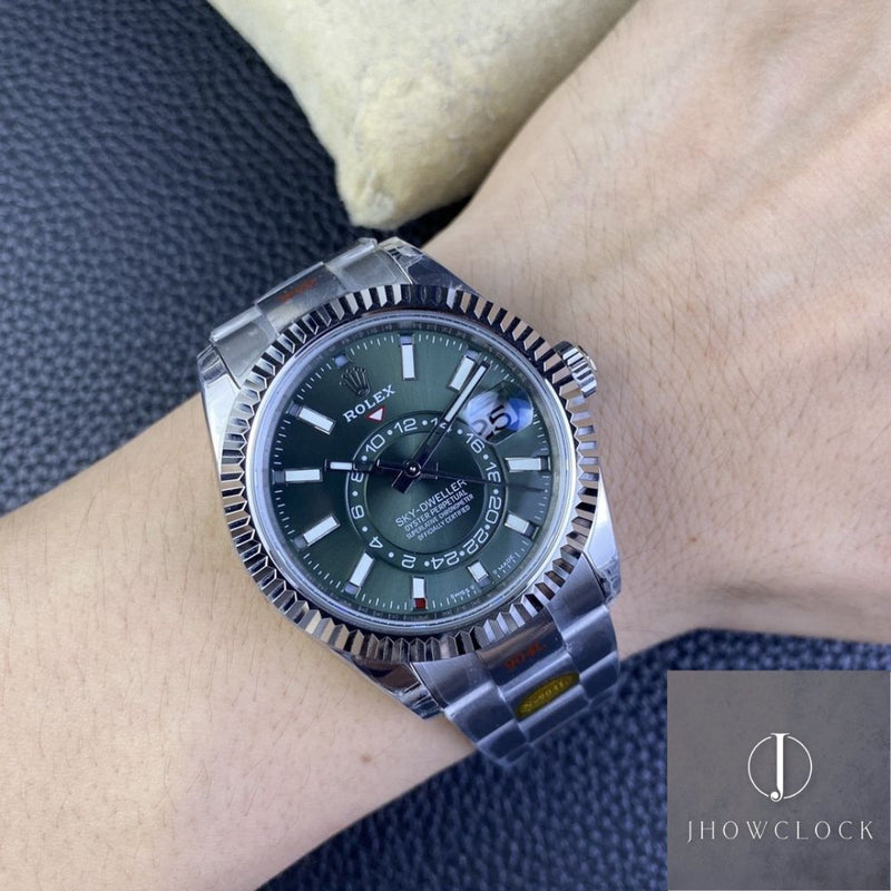 Fábrica Noob - Rolex Sky Dweller M336934-0001 Mostrador Verde