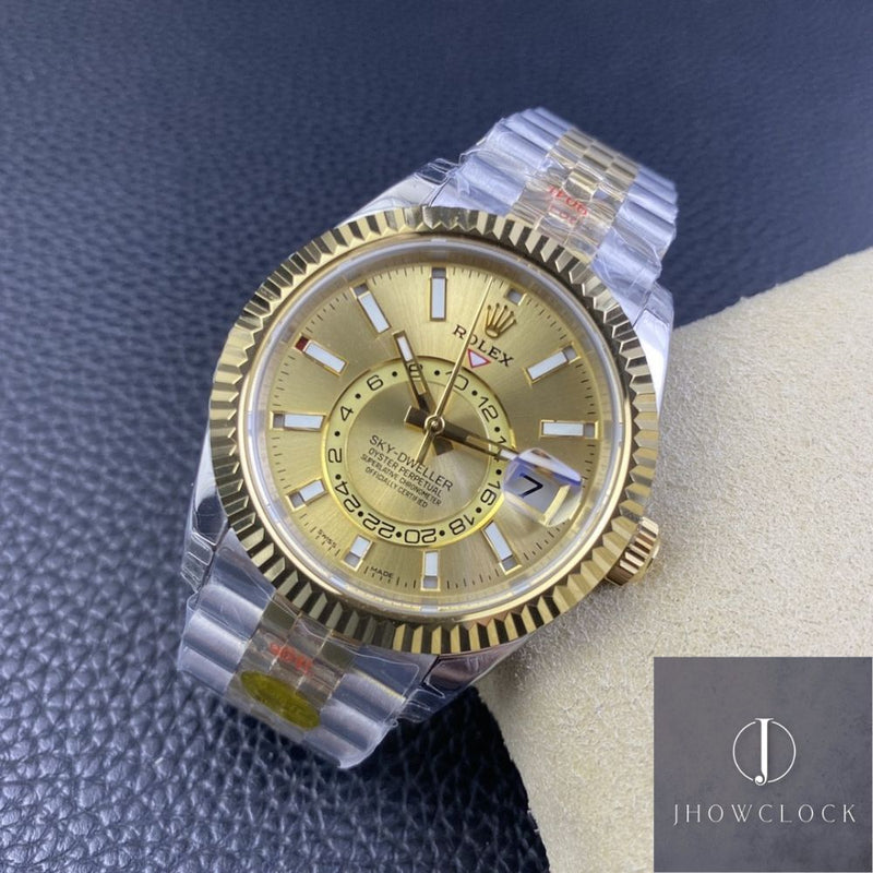 Fábrica Noob - Rolex Sky Dweller M326933-0001 Mostrador Champagne