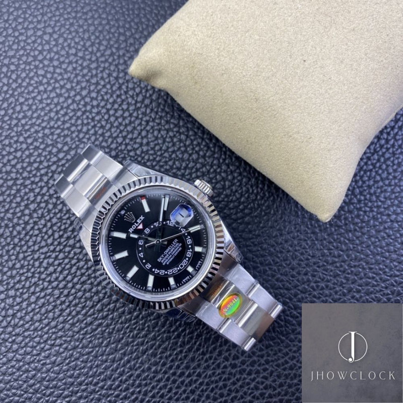 Fábrica Noob - Rolex Sky Dweller M326934-0005 Mostrador Preto Gloss