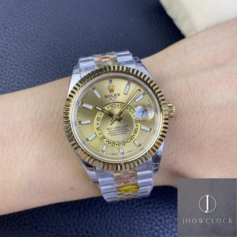 Fábrica Noob - Rolex Sky Dweller M326933-0001 Mostrador Champagne