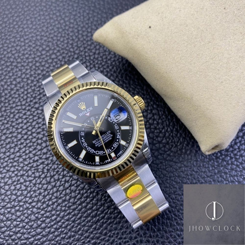 Fábrica Noob - Rolex Sky Dweller M326933-0002 Mostrador Preto Gloss