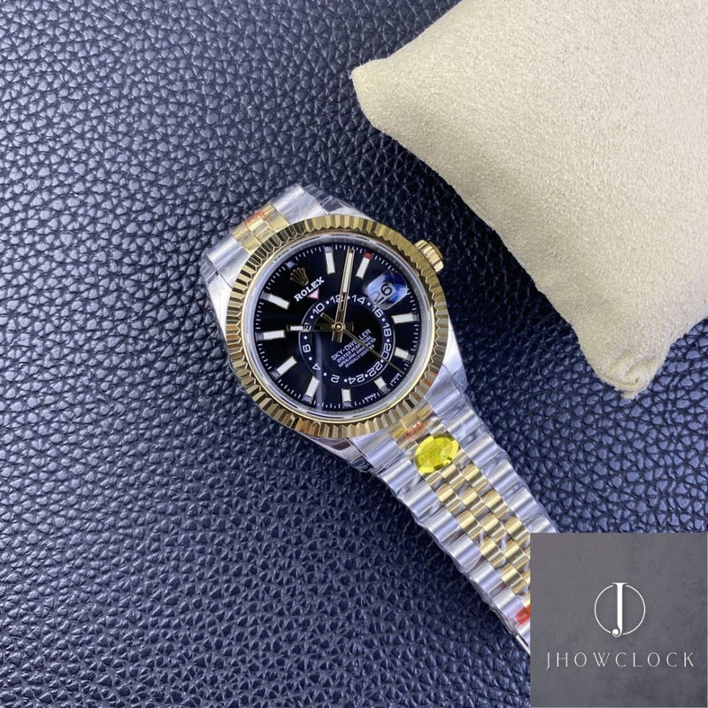 Fábrica Noob - Rolex Sky Dweller M326933-0005 Mostrador Preto Gloss