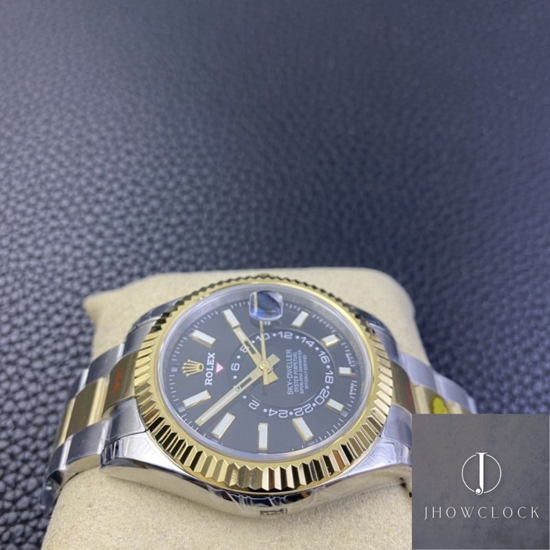 Fábrica Noob - Rolex Sky Dweller M326933-0002 Mostrador Preto Gloss