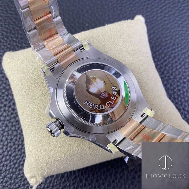 Clean Factory Rolex Yacht Master M126621-0001 Mostrador marrom Ouro Rosa Tamanho 40mm
