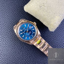 Fábrica Noob - Rolex Sky Dweller M336935-0001 Mostrador Azul