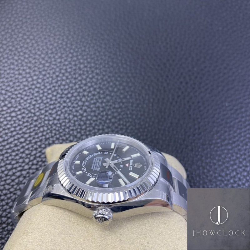 Fábrica Noob - Rolex Sky Dweller M326934-0005 Mostrador Preto Gloss