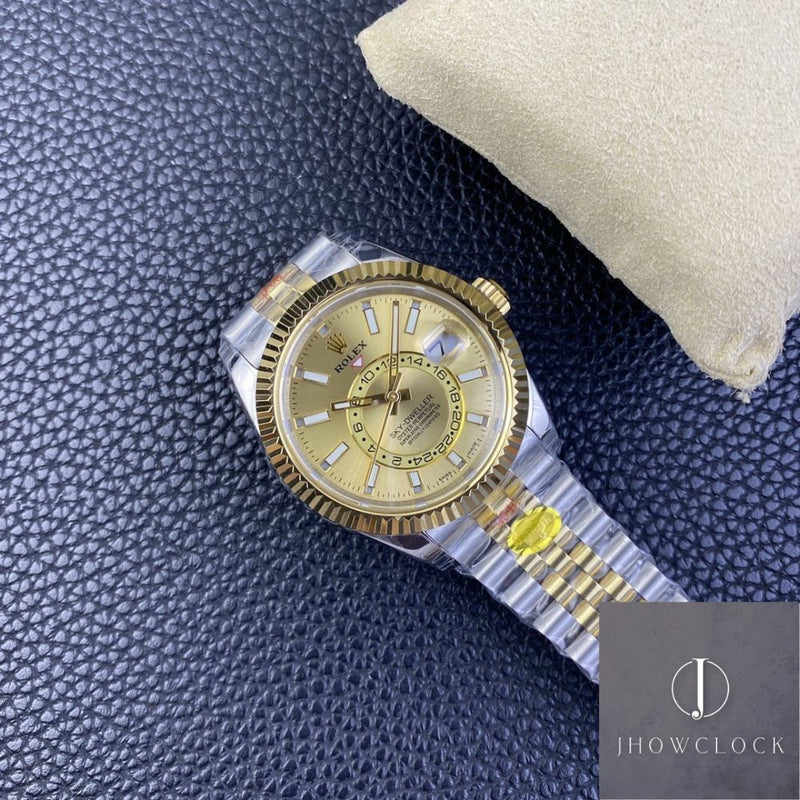 Fábrica Noob - Rolex Sky Dweller M326933-0001 Mostrador Champagne