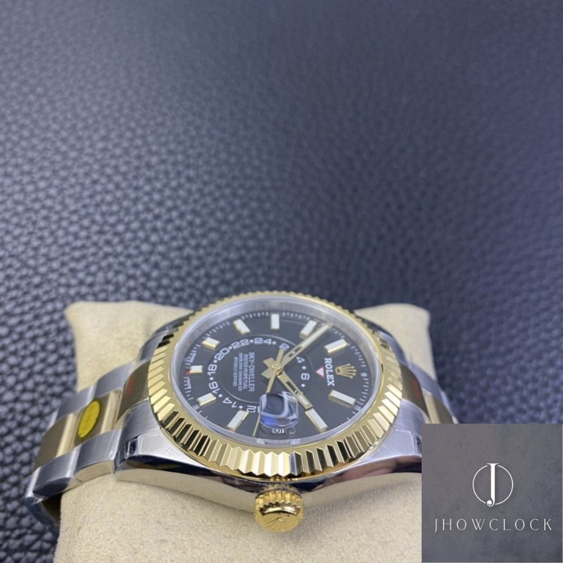Fábrica Noob - Rolex Sky Dweller M326933-0002 Mostrador Preto Gloss