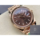 Rolex Day Date M228238-0002 Mostrador Prata Tamanho 40mm