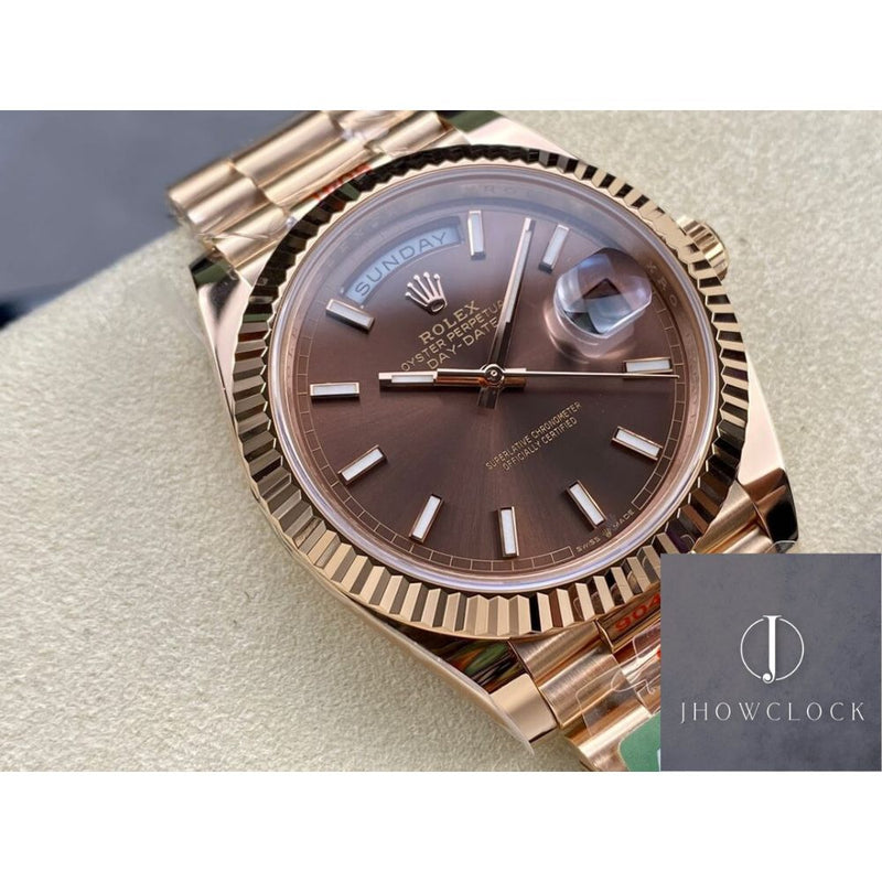 Rolex Day Date M228238-0002 Mostrador Prata Tamanho 40mm