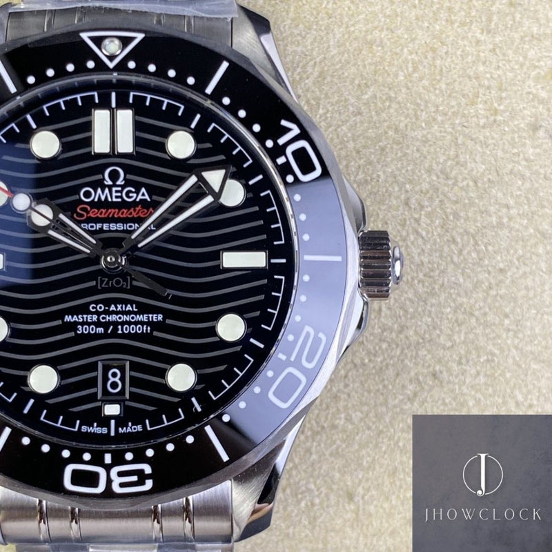 Fábrica VS - Omega Seamaster Diver 300M 212.30.41.20.01.003 Mostrador Preto