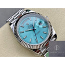 Rolex Day Date M228236-0018 Lce Azul Tamanho 40mm