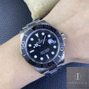 Fábrica EW - Rolex Yacht Master M226627-0001 Alcohol Preto Mostrador Tamanho 42 mm