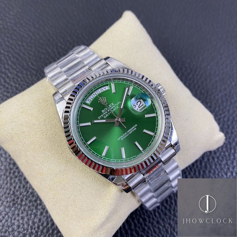 Rolex Day Date M228238-0002 Mostrador Prata Tamanho 40mm