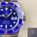 Fábrica Clean - Rolex Submariner 116613LB-0005 Tamanho do Mostrador Azul 40mm