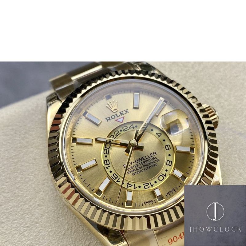 Fábrica Noob - Rolex Sky Dweller M326933-0009 Ouro