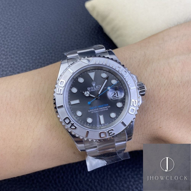 Fábrica Clean - Rolex Yacht Master M126622-0001 Rhodium Branco Tamanho 40mm