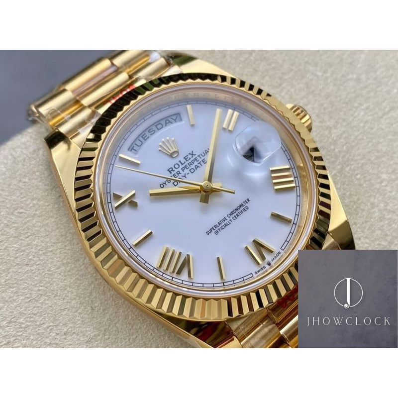 Rolex Day Date M228238-0002 Mostrador Prata Tamanho 40mm