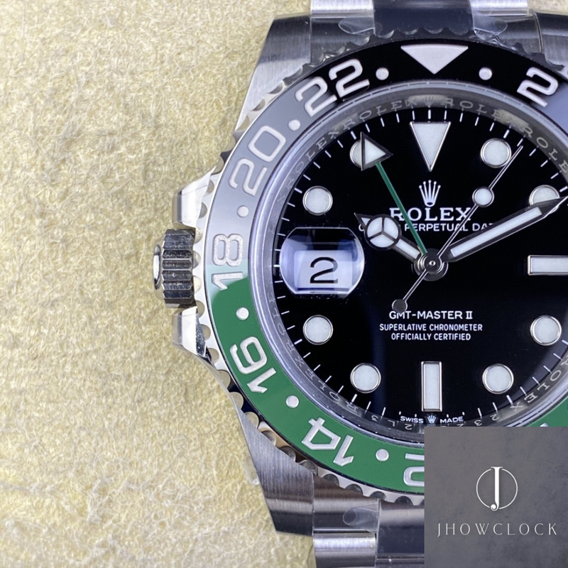 Fábrica Clean - Rolex GMT Master II M126720VTNR-0001 Mostrador Preto 3285