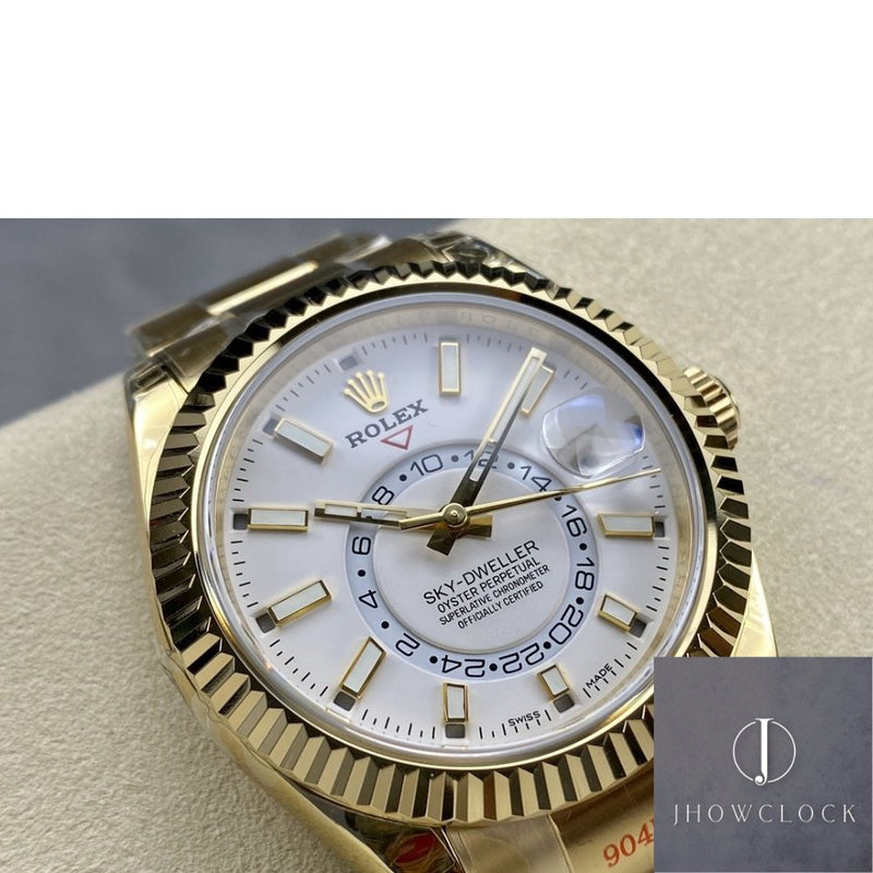 Fábrica Noob - Rolex Sky Dweller M326938-0005 Mostrador Branco