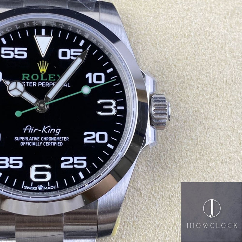 Fábrica JVS - Rolex Air King M116900-0001 Series Mostrador Preto