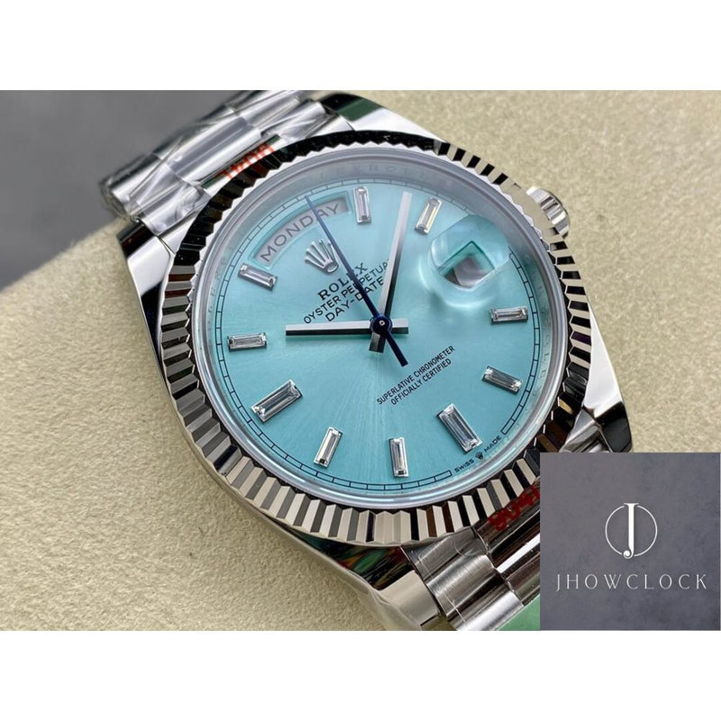 Rolex Day Date M228238-0002 Mostrador Prata Tamanho 40mm