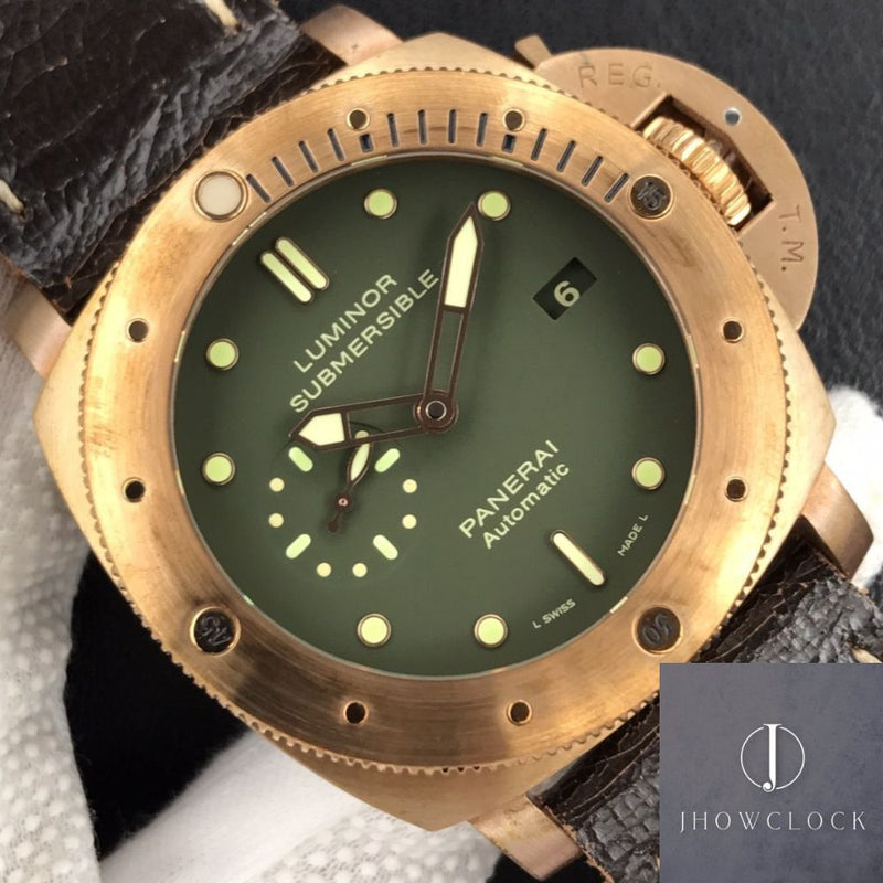 Fábrica VS - Panerai Submersible PAM00382 Bronze Material Tamanho 47mm