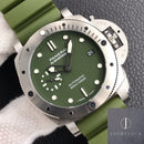 Fábrica VS - Panerai Submersible PAM01055 Mostrador Verde Tamanho 42mm