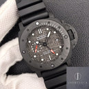 Fábrica VS - Panerai Submersible GMT PAM01039 Mostrador Cinza Tamanho 47mm