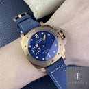 Fábrica VS - Panerai Submersible PAM01074 Mostrador Azul Fosco Bronze Tamanho 42mm